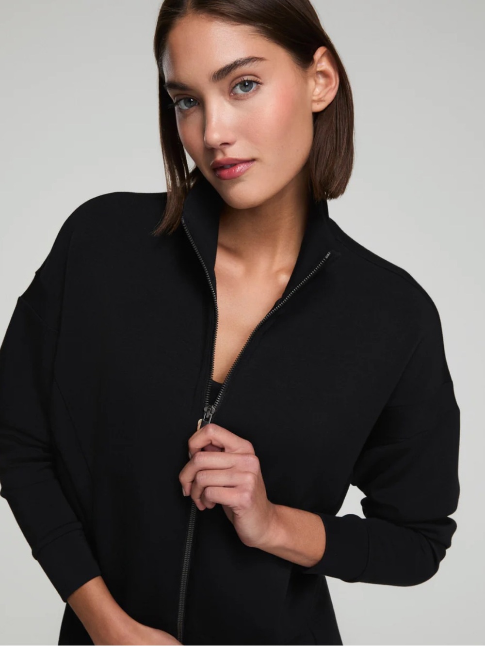 NWT SPANX AirEssentials Track Jacket | Very
Black